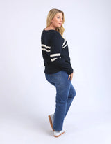 Adora Long Sleeve Tee - Navy