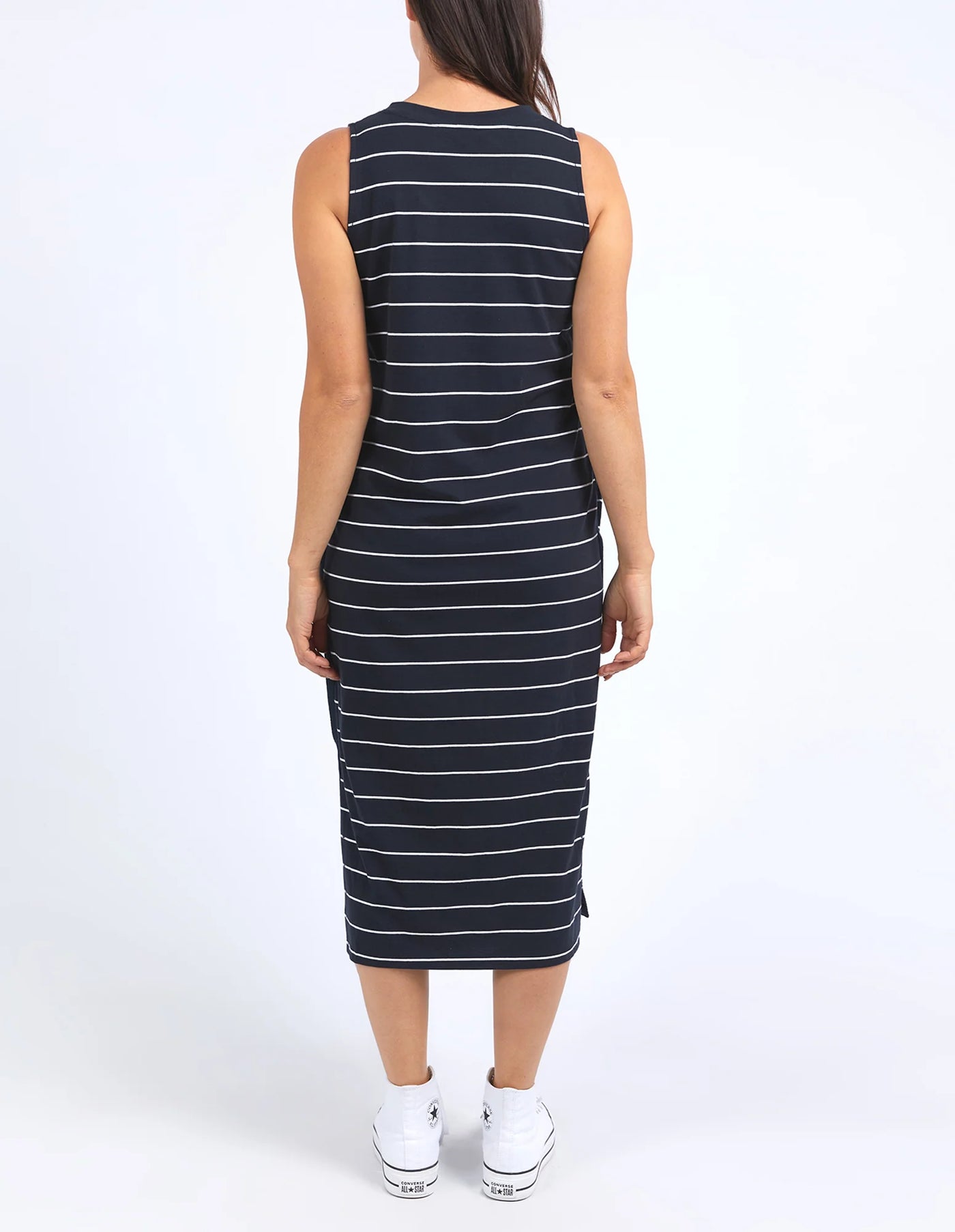 Elysian Dress - Stripe  Watermelon Red