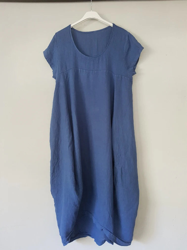 Frederic Linen Dress - Denim