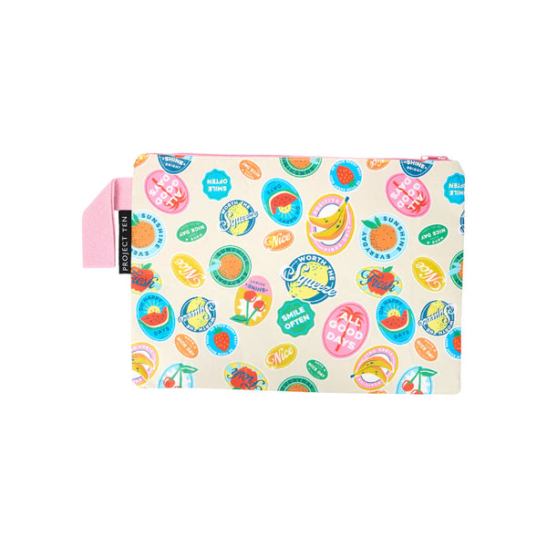 Fruit Stickers Zip Pouch