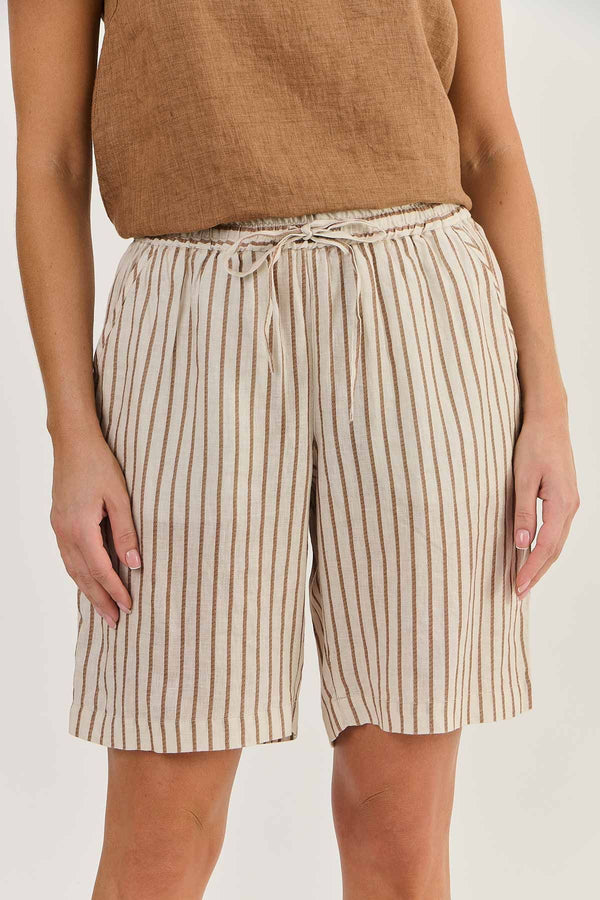 Linen Shorts - Ginger Slice