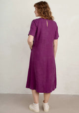 Grass Wave Dress - Cassis