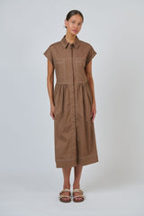 Poplin Dress - Cookie