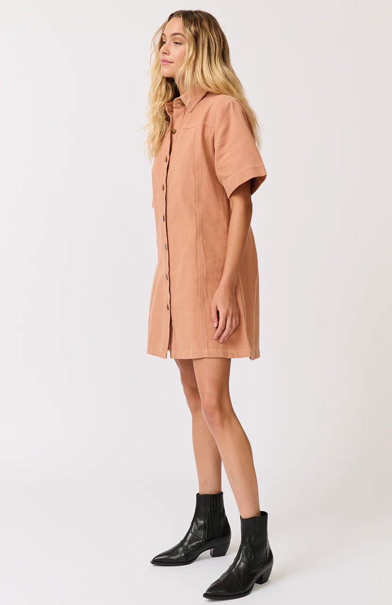 Hallie Dress - Toffee