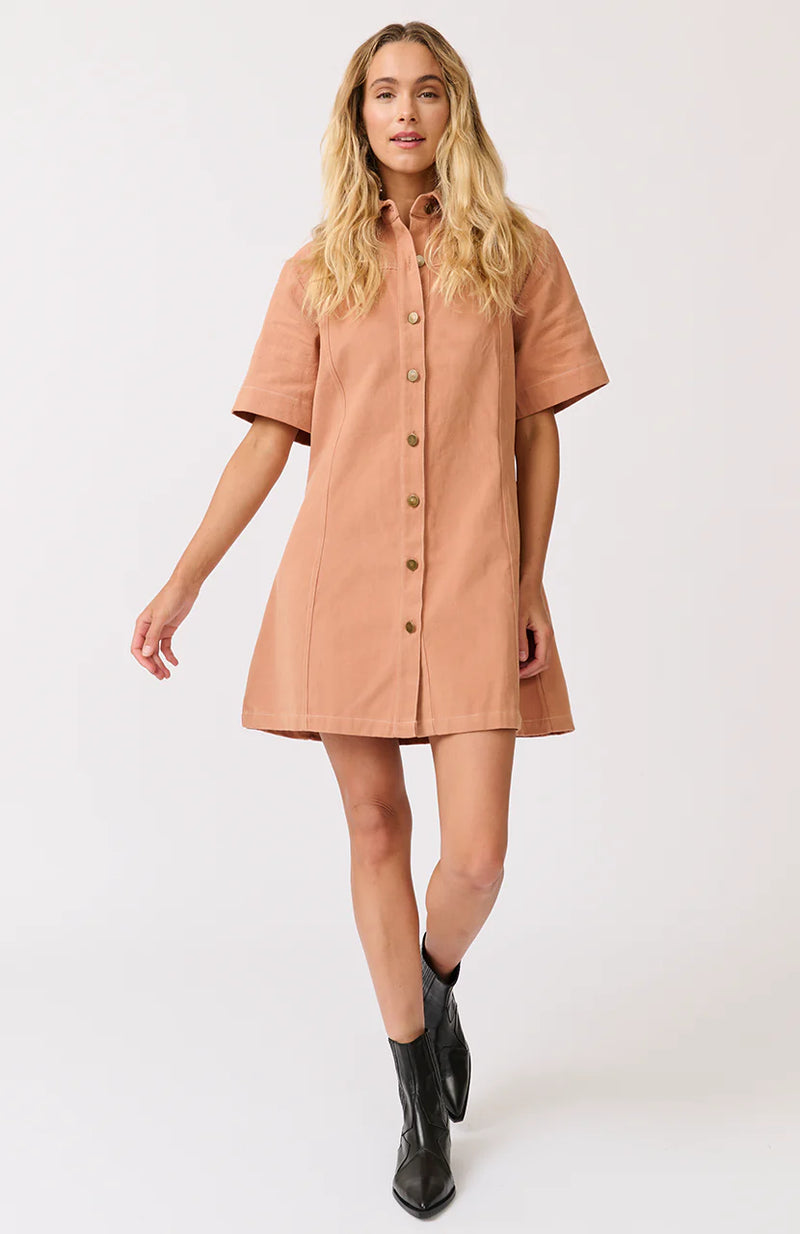 Hallie Dress - Toffee