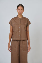 Poplin Shirt - Cookie