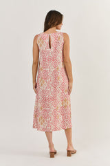 Linen Dress - Ikat