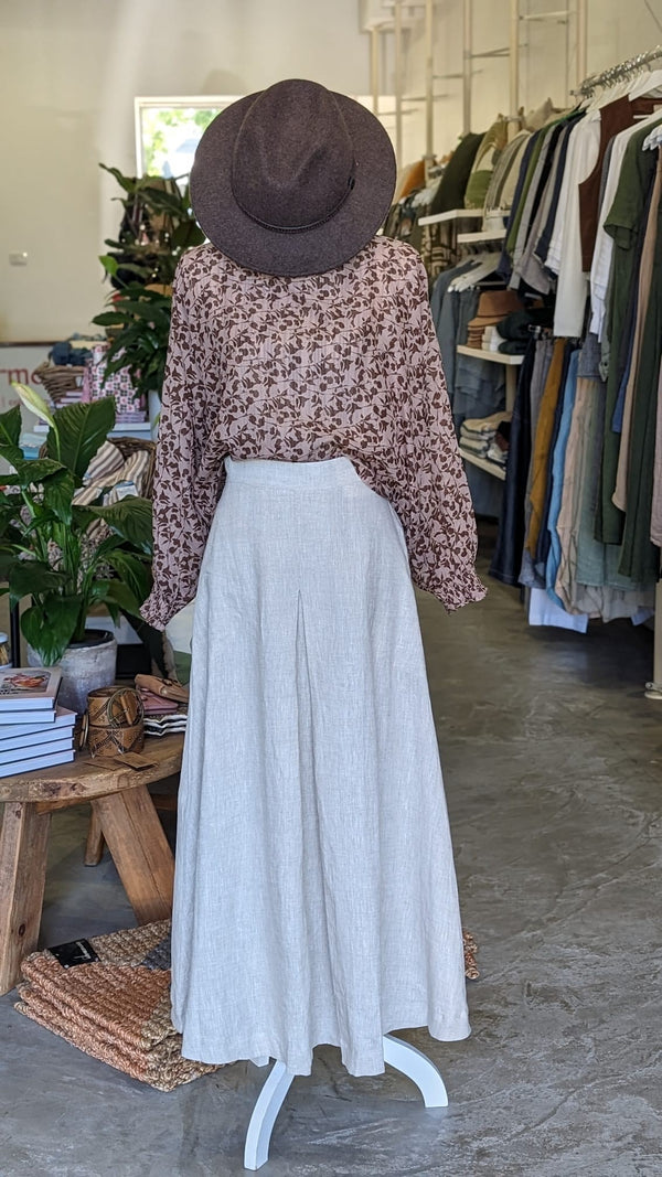 Ivy Skirt Long - Pure Linen