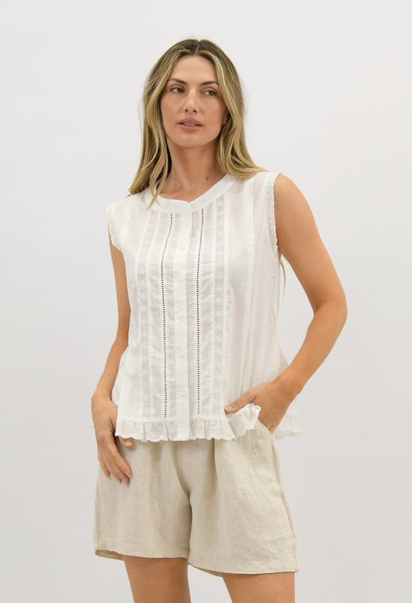 Summer Cotton Top - White