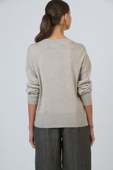O&J Classic V-Neck Knit - Partridge