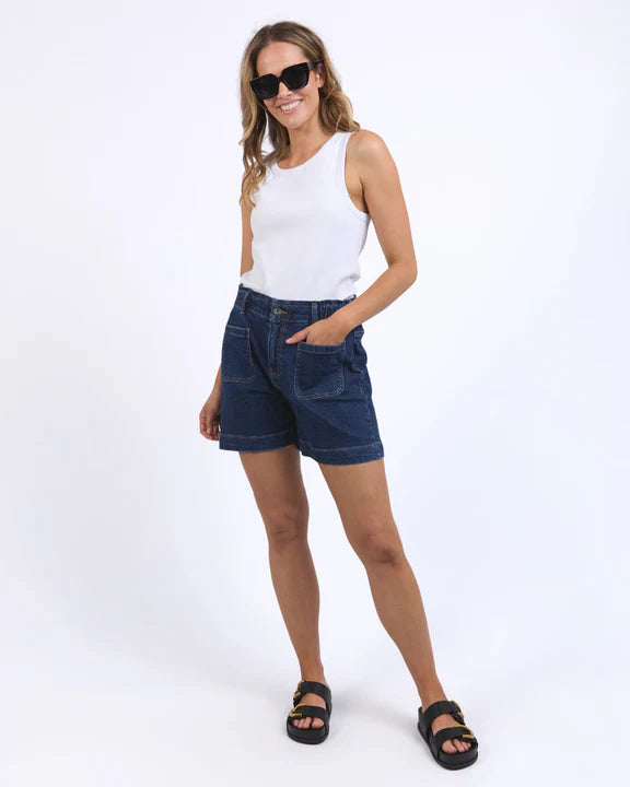 Lennox Denim Short - Dark Blue