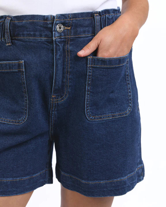 Lennox Denim Short - Dark Blue