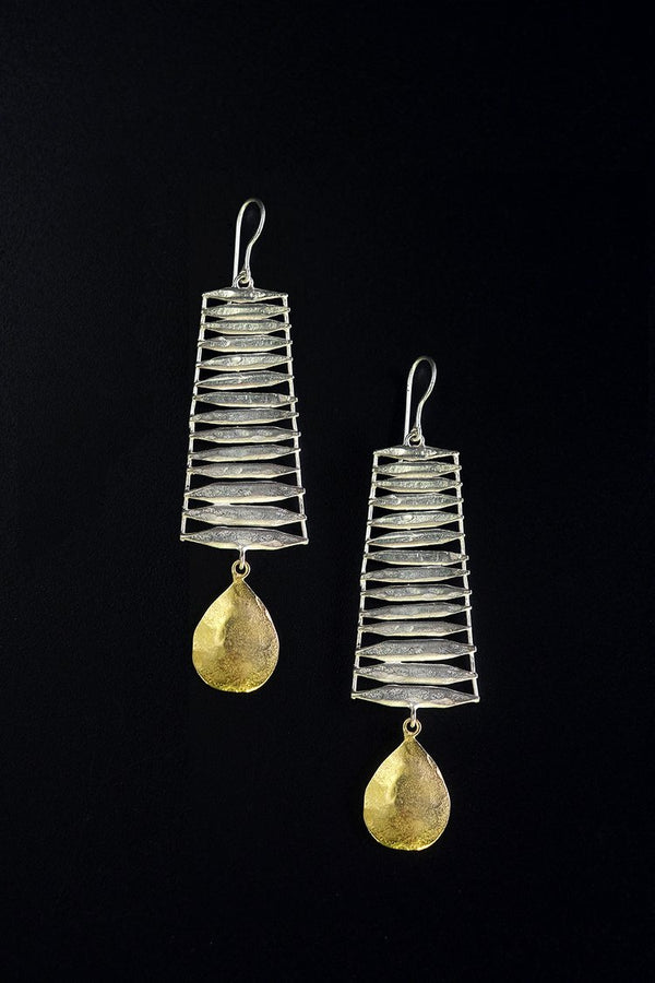 The Lihir Gold Drop Earrings - Ewa Tribal Jewelry