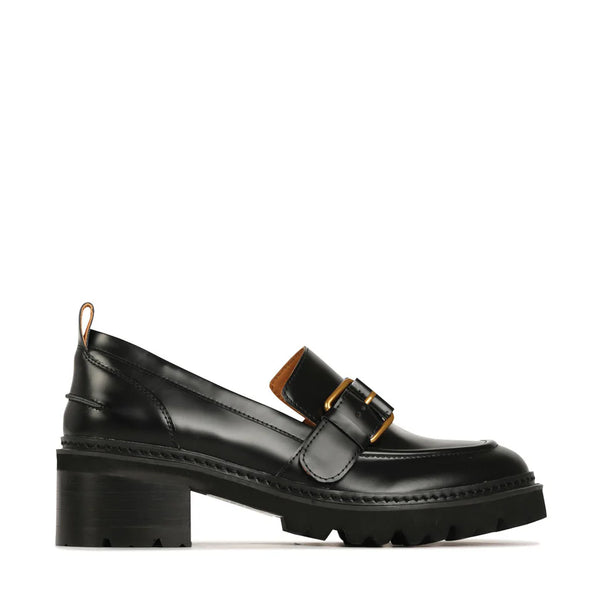 Linn Black Box Leather Loafers - EOS