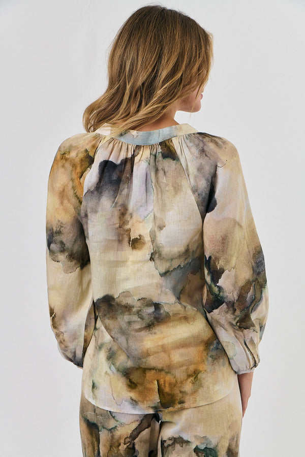 Long Sleeve Top - Marble