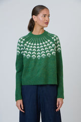 O&J Jumper Crew Neck - Pesto