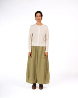 Australian Merino Wool Cardigan - Milk