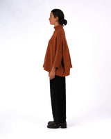 Balmain Pure NZ Lambswool Roll Neck Sweater - Rust