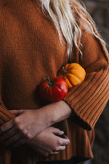 NZ Lambswool Cropped Cardi - Oatmeal