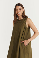 Montaigne Delphine Dress - Olive