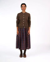 Minimalist NZ Lambswool Cardigan - Brown