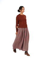 Montaigne Red Check Linen Pants