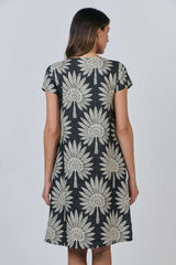 Linen Dress - Date Palm