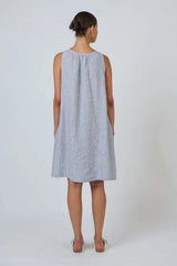 Linen Dress - Sliver