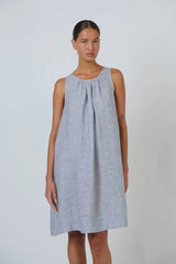 Linen Dress - Sliver
