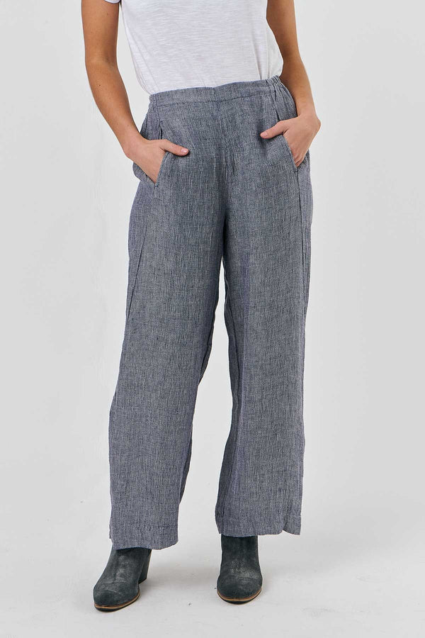 Long Linen Pant - Nightfall