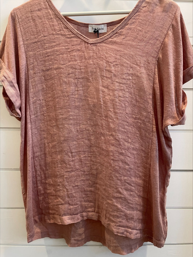 No Band TShirt Italian Linen - Biscotto - OS