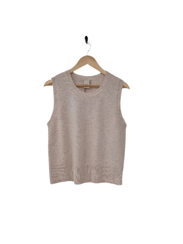 Montaigne Gigi 100% New Zealand Lambswool Vest - Oatmeal