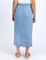 Penny Utility Skirt - Mid Blue Wash