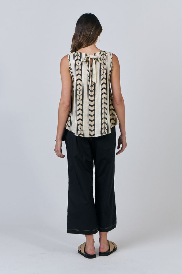 Linen Top - Chevron