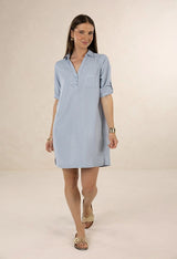 Remy Shirt Dress - Blue Haze