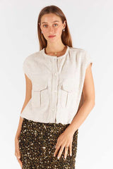 Boucle Top - Cream