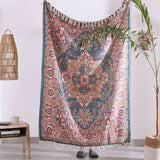 Luxury Rustic Cotton Wool Throw / Rug - Grey