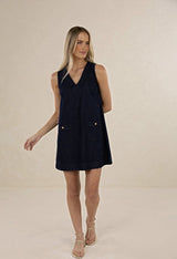 Ivy Denim Shift - Dark Blue