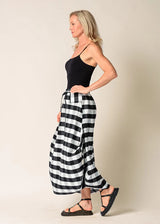 Ada Cotton Skirt - Onyx Check