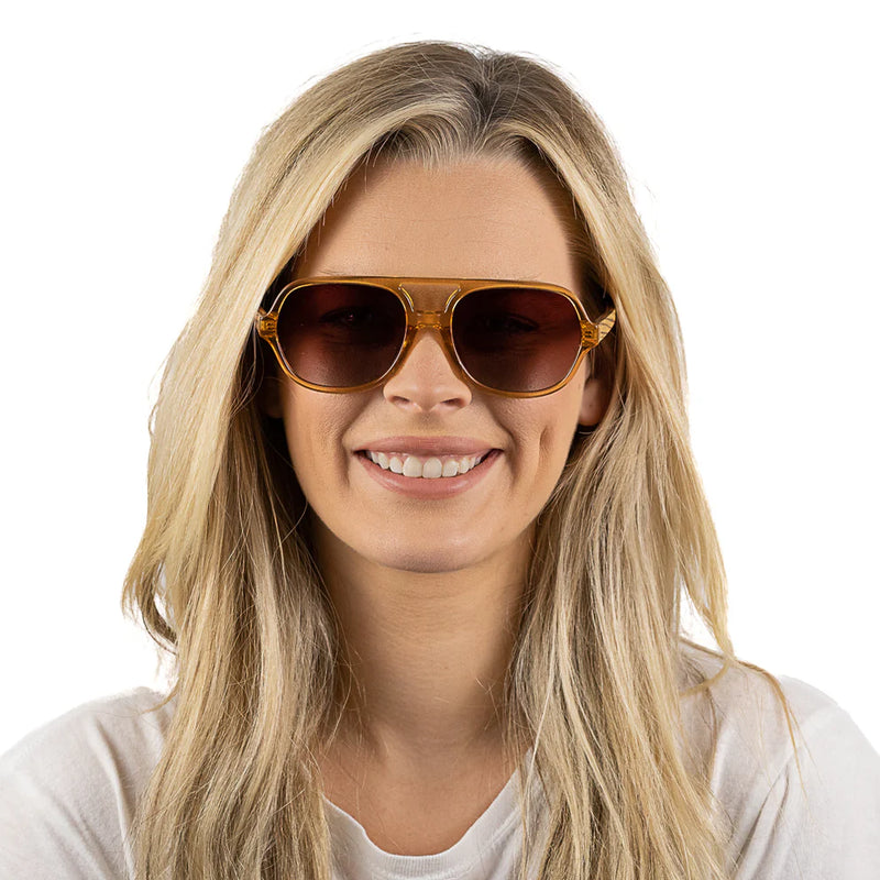 BILLY CLEAR BROWN SUNGLASSES