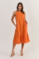 Linen Dress - Tamarind