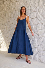 Linen Dress - Eclipse