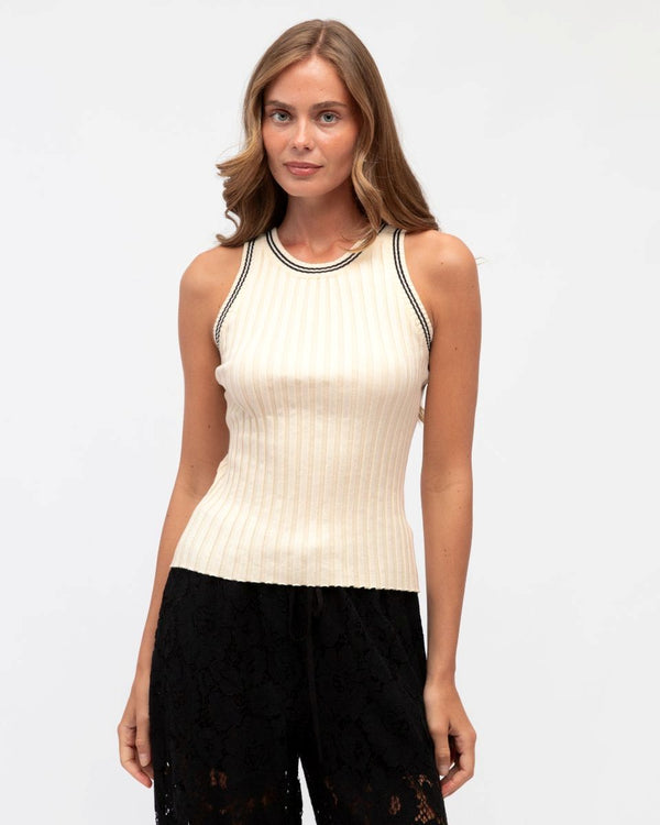 Ebby & I Palmers Tank White