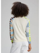 Colour Block Jumper - White