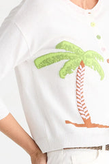 Island Cardi - White