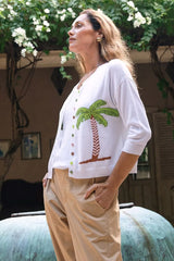 Island Cardi - White