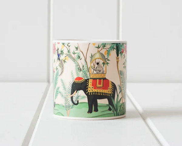 Ceramic Pot - Modern Chinoiserie Elephant - Medium