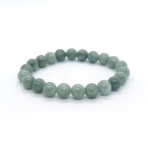 Jade Gemstone Elastic Ball Bracelet - 8mm