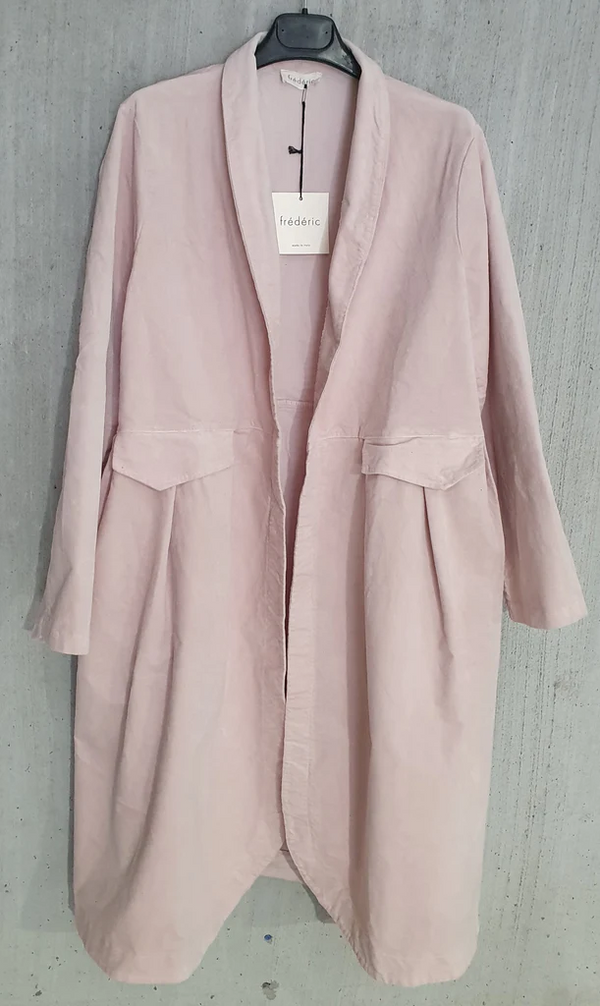 Velvet Cotton Coat - Rose - OS